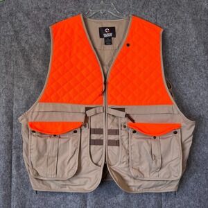 Guide Series Mens Hunting Vest Orange Game Pockets D-Rings Size XXL Heavy duty